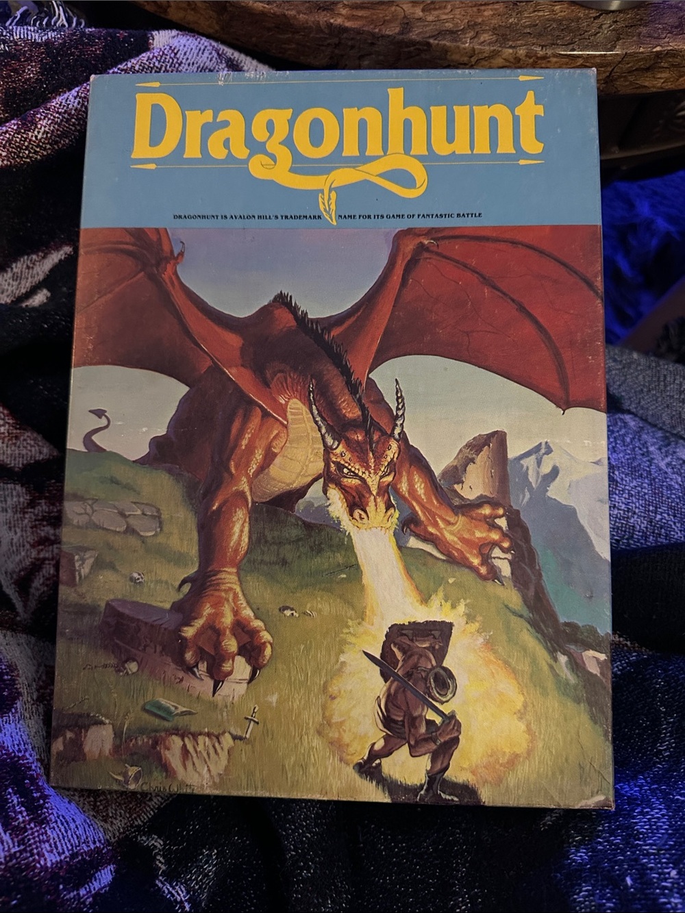Board Game - Classic Red Dragon Illustration
